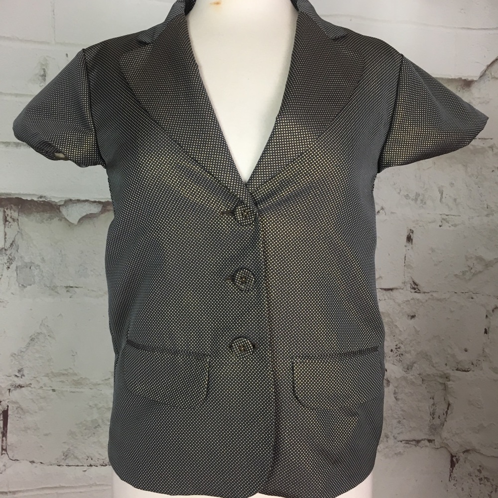 Moschino shirt sleeve gold dot jacket size 8